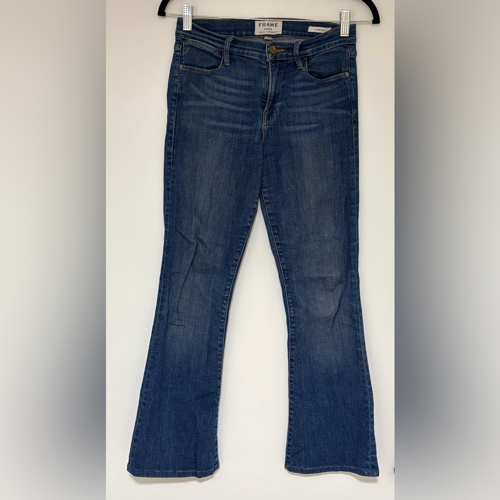 Frame Le High Flare Women’s Bootcut Blue Jeans Size 26-Altered
